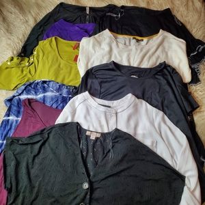 Bundle of 10 2X Tops NWT and NWOT